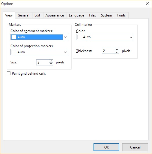 SoftMaker FreeOffice 1.0 : Options