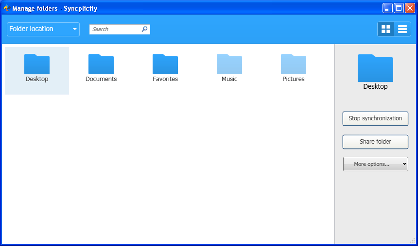 Syncplicity 3.4 : Main Window