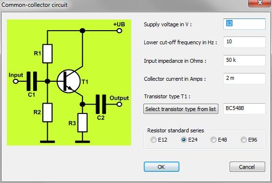 TransistorAmp 1.1 : Common-collector circuit