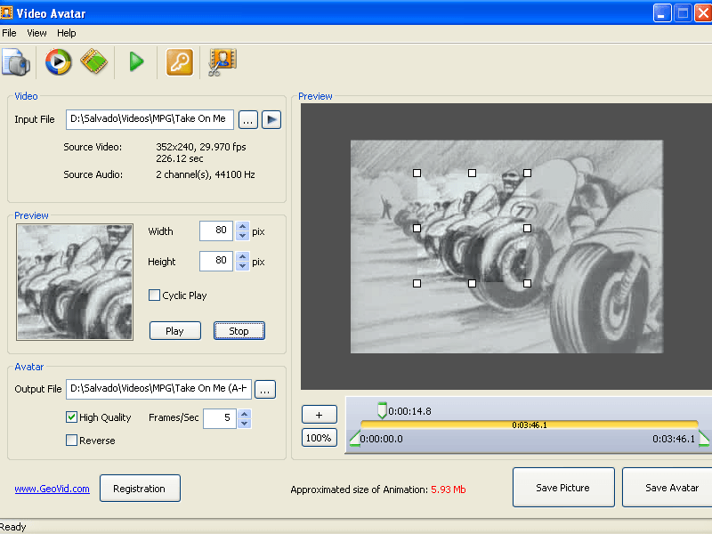 VideoAvatar 3.0 : Select