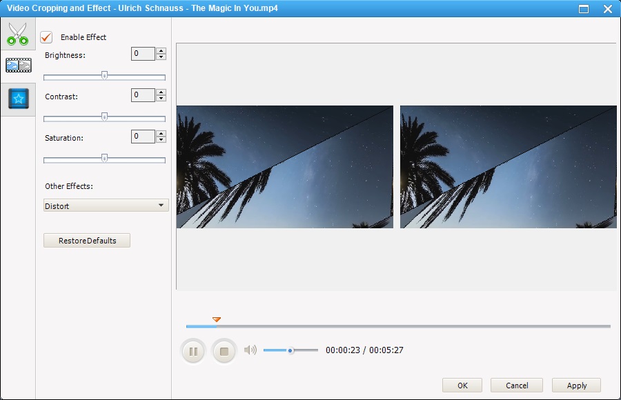 Any Video Converter 6.1 : Add Effects