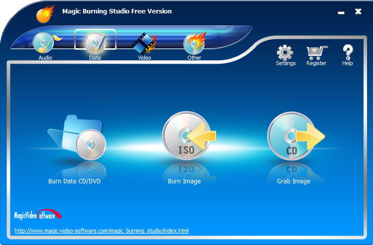 Magic Burning Studio 12.3 : Data and Image Burning and Ripping Related Tools