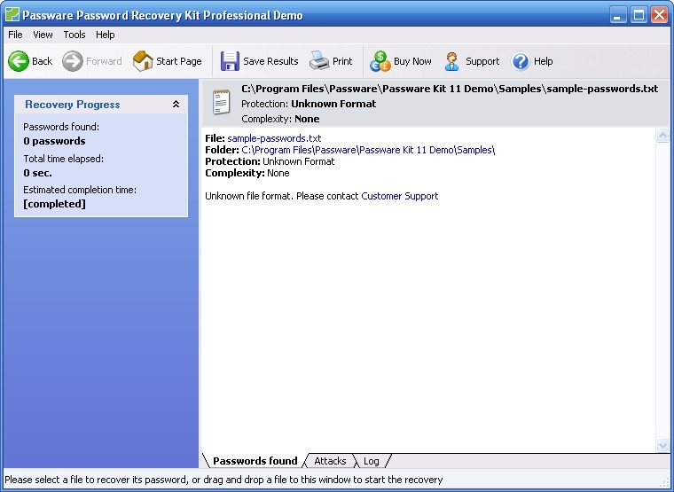 Passware Kit Professional 11.1 : Recover password from files