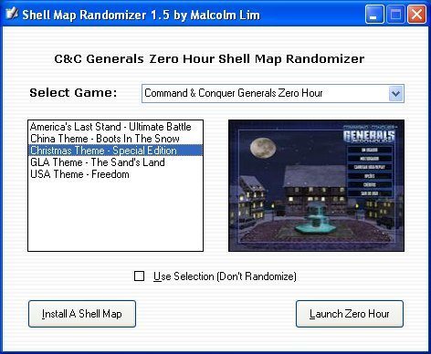 Shell Map Randomizer 1.5 : Main window