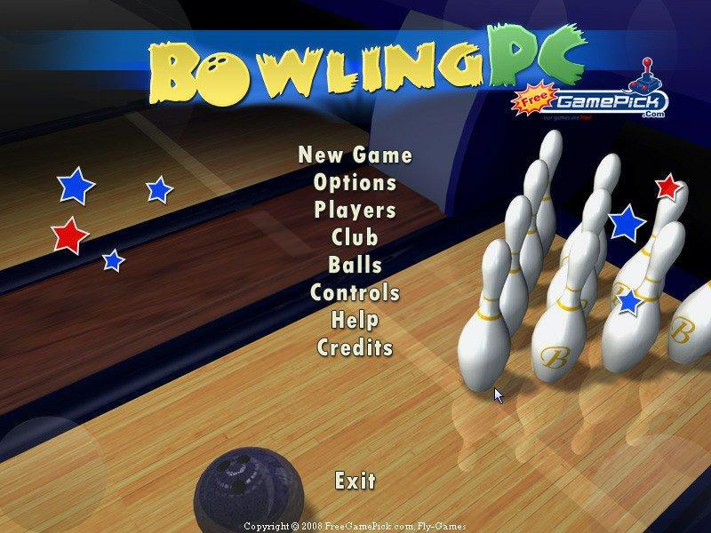 Bowling PC 1.0 : Main Menu