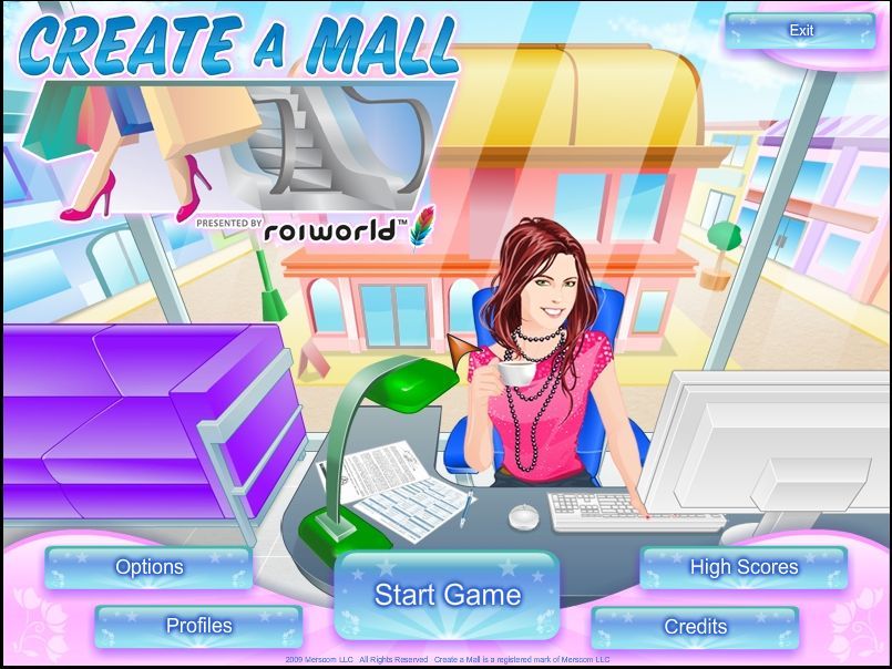 Create A Mall : Main menu