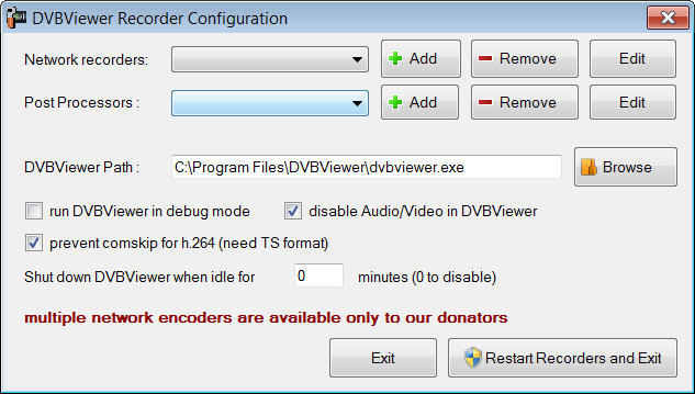 DVBViewer Recorder 2.6 : Main window
