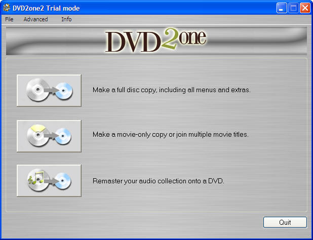 DVD 2 One 2.4 : Main Screen