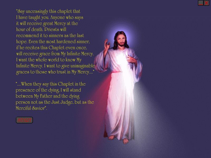 eChaplet of Divine Mercy 1.0 : Main interface