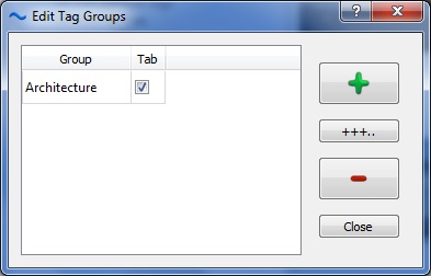 Elyse 4.0 : Tag Group Editor