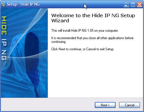 Hide IP NG 1.6 : Setup Wizard