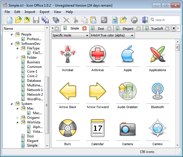 Icon Office 1.0 : Main window