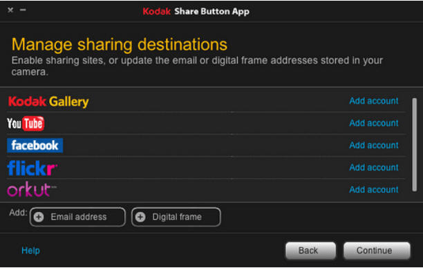 KODAK Share Button App 2.2 : KODAK Share Button App