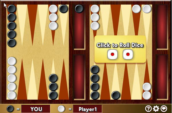 Multiplayer Backgammon : General view