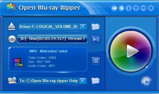 Open Blu-ray ripper 1.7 : General view
