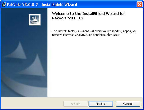 PakVoiz-V4.0.0.1 8.0 : Main Window