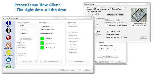PresenTense Time Client 5.1 : Main Window