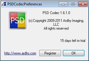 PSD CODEC 1.6 : The Preferences Window