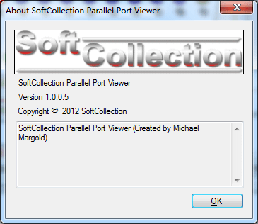SoftCollection Parallel Port Viewer 1.0 : Main window