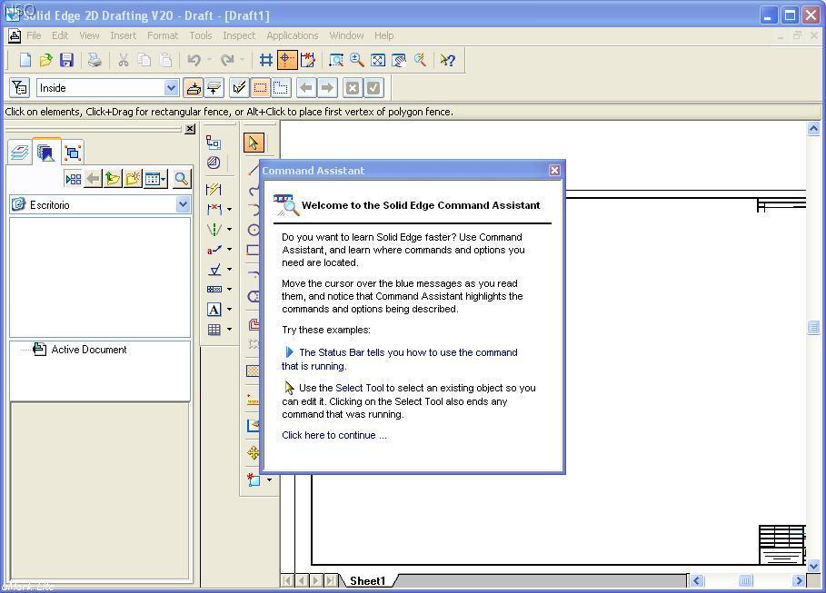 Solid Edge 2D Drafting 19.0 : Asistant