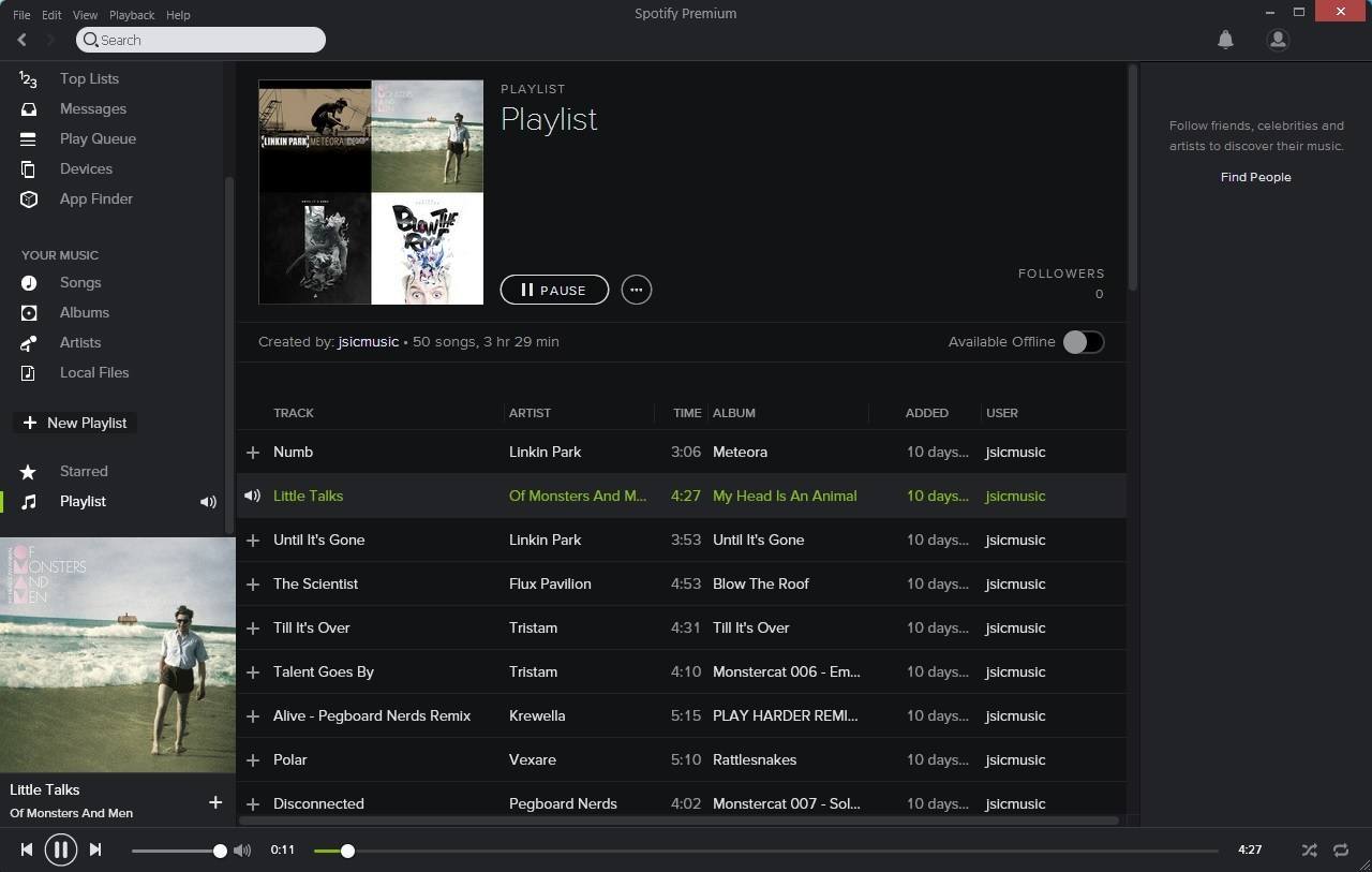 Spotify 0.9 : Listen To A Playlist