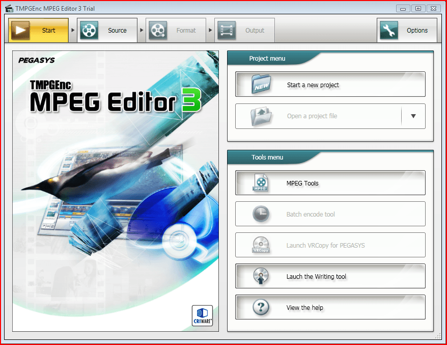 TMPGEnc MPEG Editor 2.2 : general view