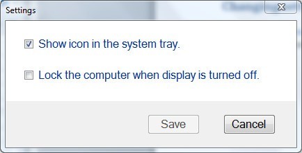Turn off display 1.0 : Settings