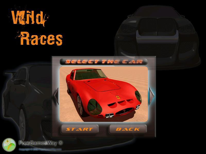Wild Races 1.0 : Car Selection