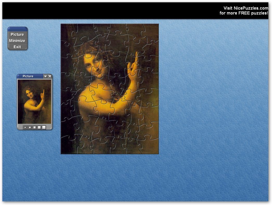 Leonardo Da Vinci Free Puzzle Game 1.5 : Da VInci Puzzle-Example 2