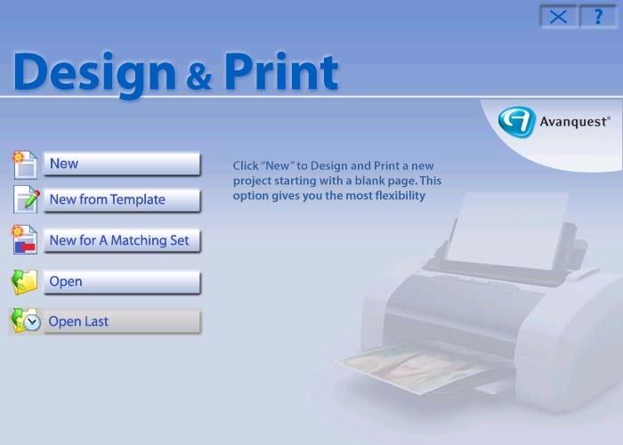 Design & Print Business Edition 4.0 : Main window