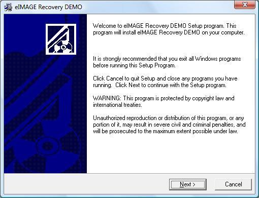 eIMAGE Recovery : Installation