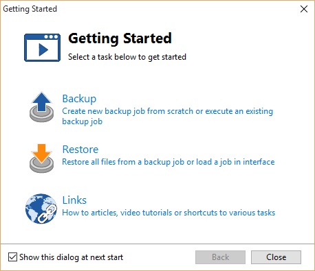 FBackup 7.1 : Getting Started