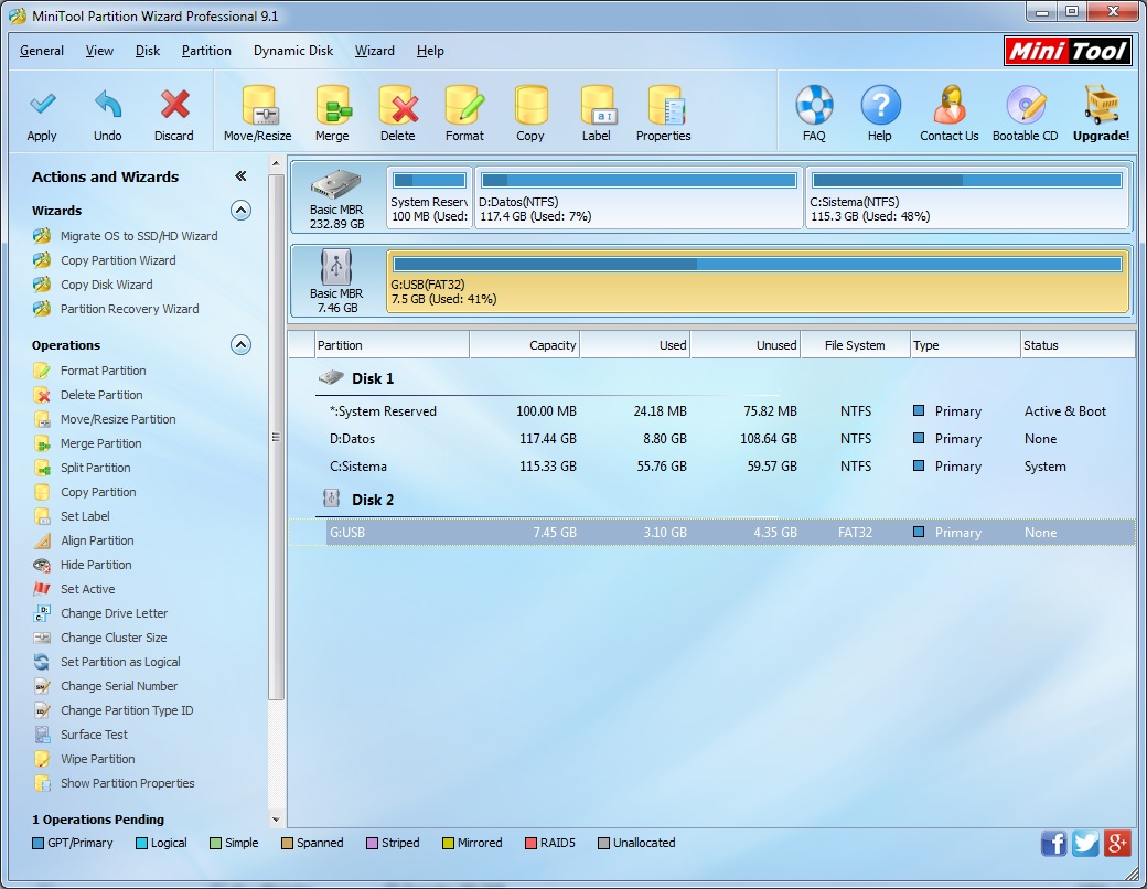 MiniTool Partition Wizard 9.1 : More Partition Tools