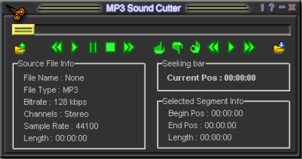 MP3 Sound Cutter 6.0 : Main Window
