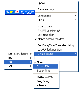 SClock Plus 1.7 : Main Window
