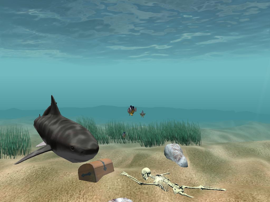 Shark Water World 3D Screensaver : Another view