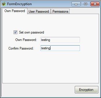 Spire.PDFConverter 1.1 : Form Encryption