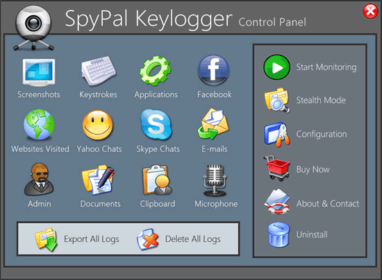SpyPal 10.42 : Main Window