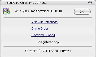 Ultra QuickTime Converter 3.2 : Version details