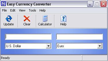 Easy Currency Converter 3.5 : Main Window
