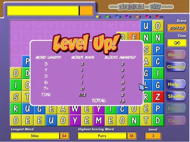 Puzzle Word Demo : Level Up