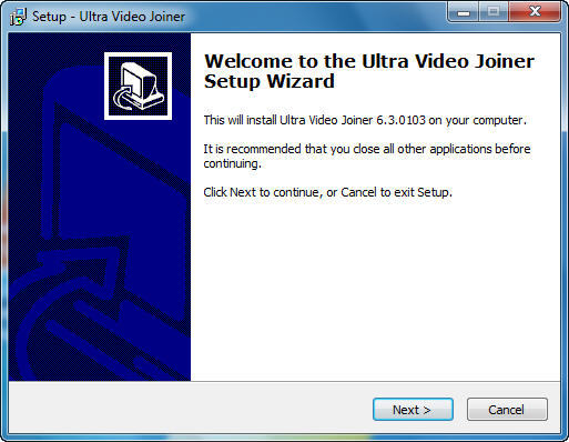 Ultra Video Joiner 6.3 : Main window