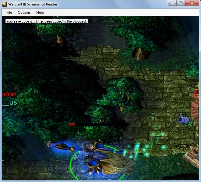Warcraft Screenshot Reader 1.1 : Screenshot Example