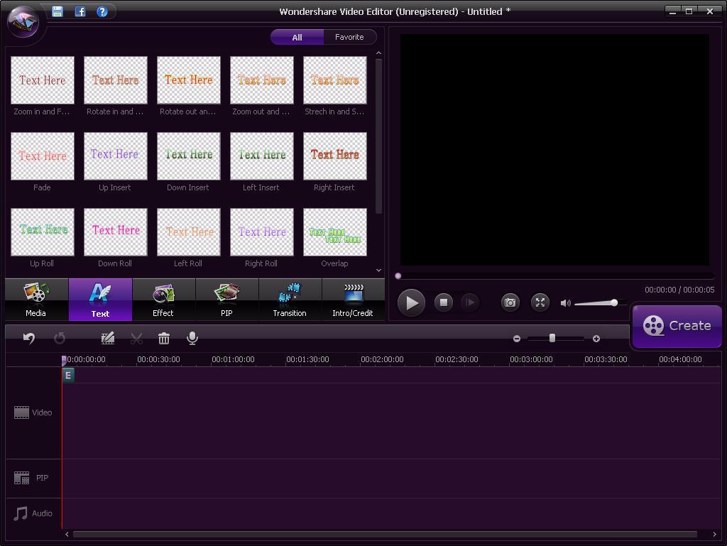 Wondershare Video Editor 3.0 : Add Text