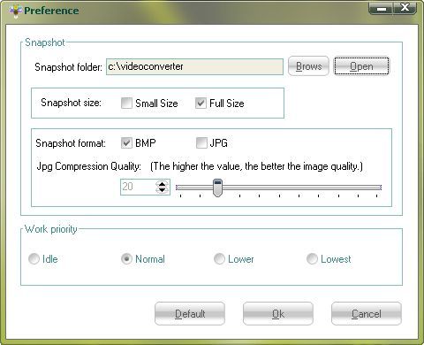 bee DVD to 3GP Converter 2.0 : Preferences