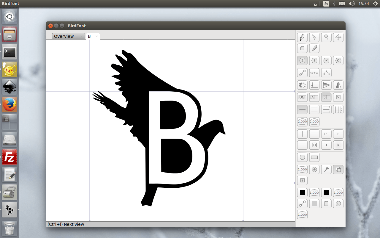 BirdFont 1.3 : Main Window