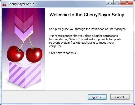 CherryPlayer 1.2 : Setup Wizard