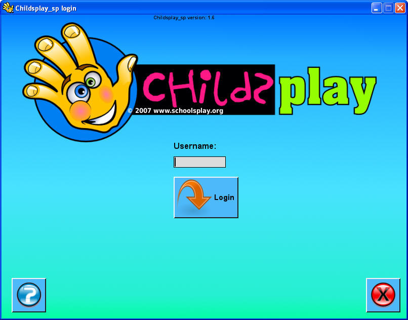 Childsplay 1.6 : Main Window