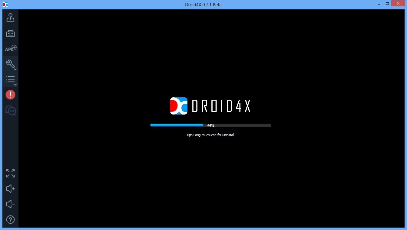 Droid4X 0.7 beta : Main window