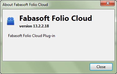 Fabasoft Folio Cloud Plug-in 13.2 : Main window